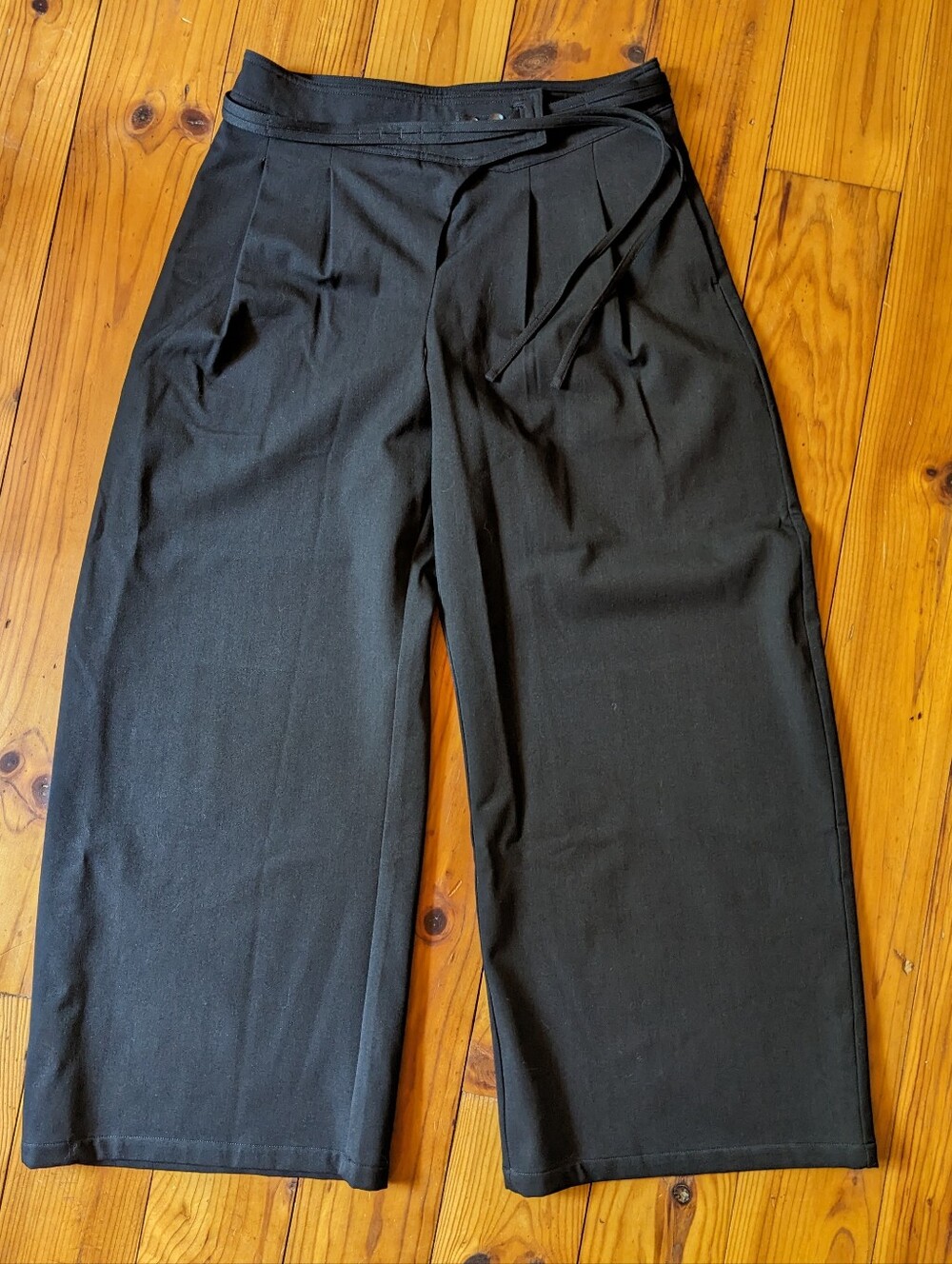 INSIS Femme Asymmetric Wide-Leg Pants Size 8 Raw Umber (deep brown) - Picture 4 of 6